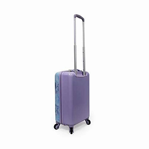Disney Frozen II Anna Elsa Luggage Hard Side Tween Spinner Rolling Suitcase for Kids Carry-On Travel Trolley - 20 Inch