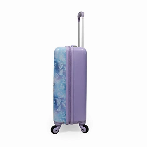 Disney Frozen II Anna Elsa Luggage Hard Side Tween Spinner Rolling Suitcase for Kids Carry-On Travel Trolley - 20 Inch