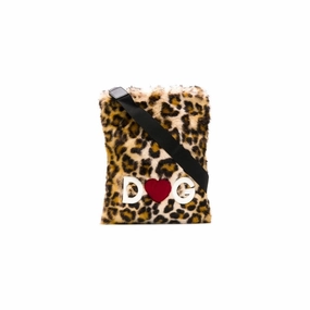 Dolce & Gabbana Brown Pelliccia Sintetica Crossbody Women's Bag
