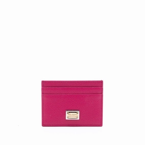 Dolce & Gabbana Fuchsia Leather Women's Wallet