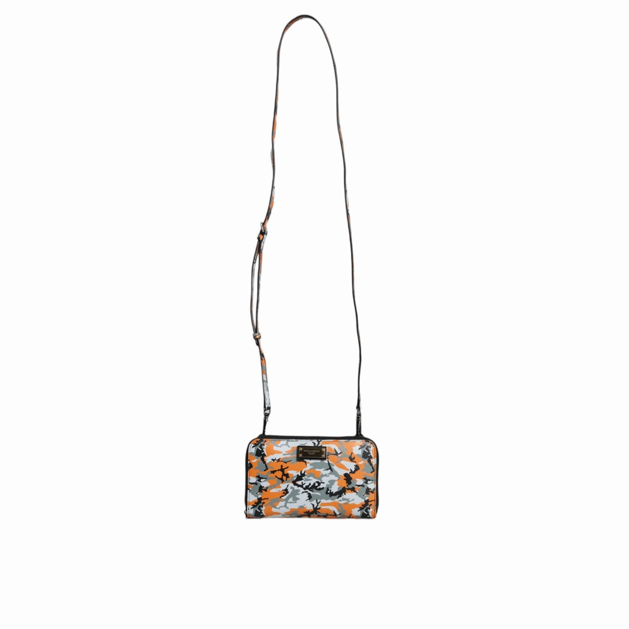 Dolce & Gabbana Multicolor Camouflage Leather Purse Cross Body Women's Bag