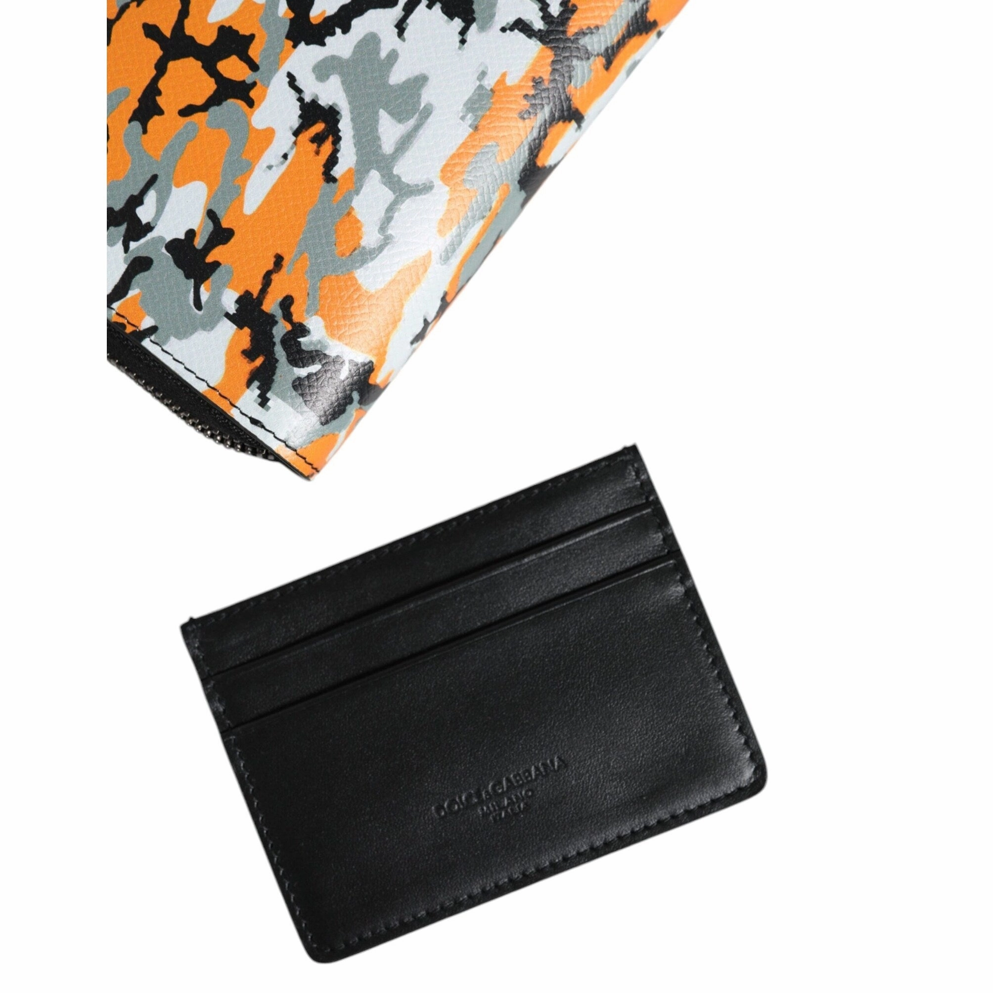Dolce & Gabbana Multicolor Camouflage Leather Purse Cross Body Women's Bag