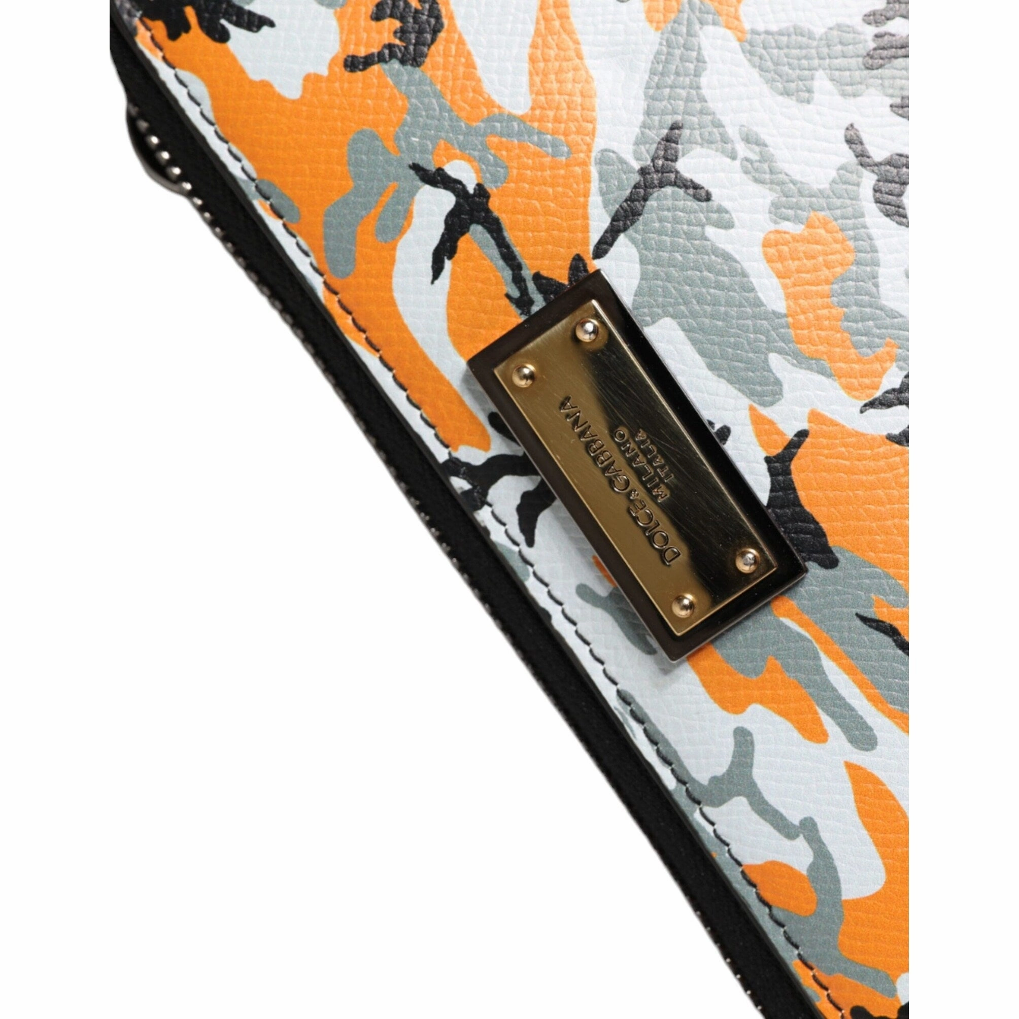 Dolce & Gabbana Multicolor Camouflage Leather Purse Cross Body Women's Bag