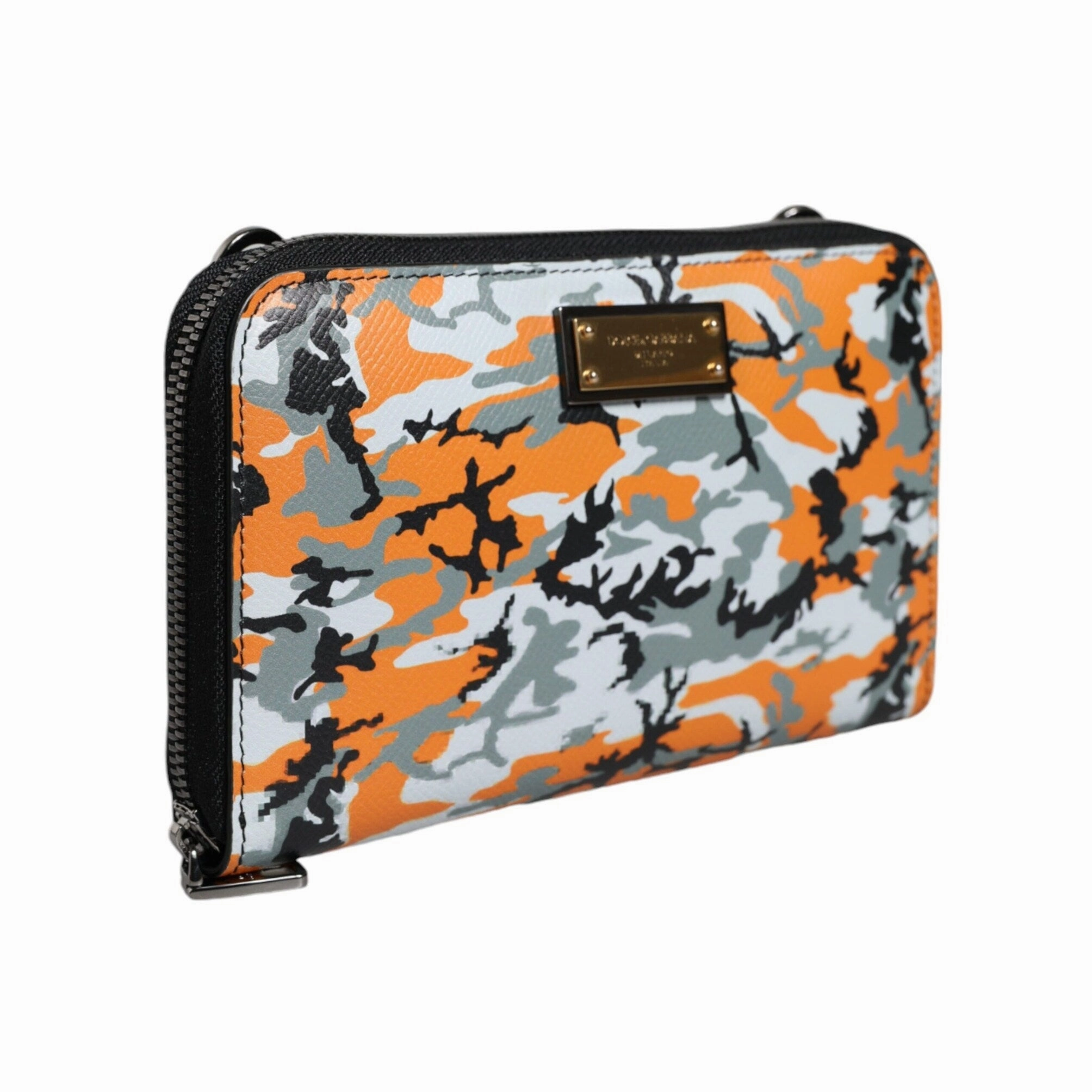 Dolce & Gabbana Multicolor Camouflage Leather Purse Cross Body Women's Bag