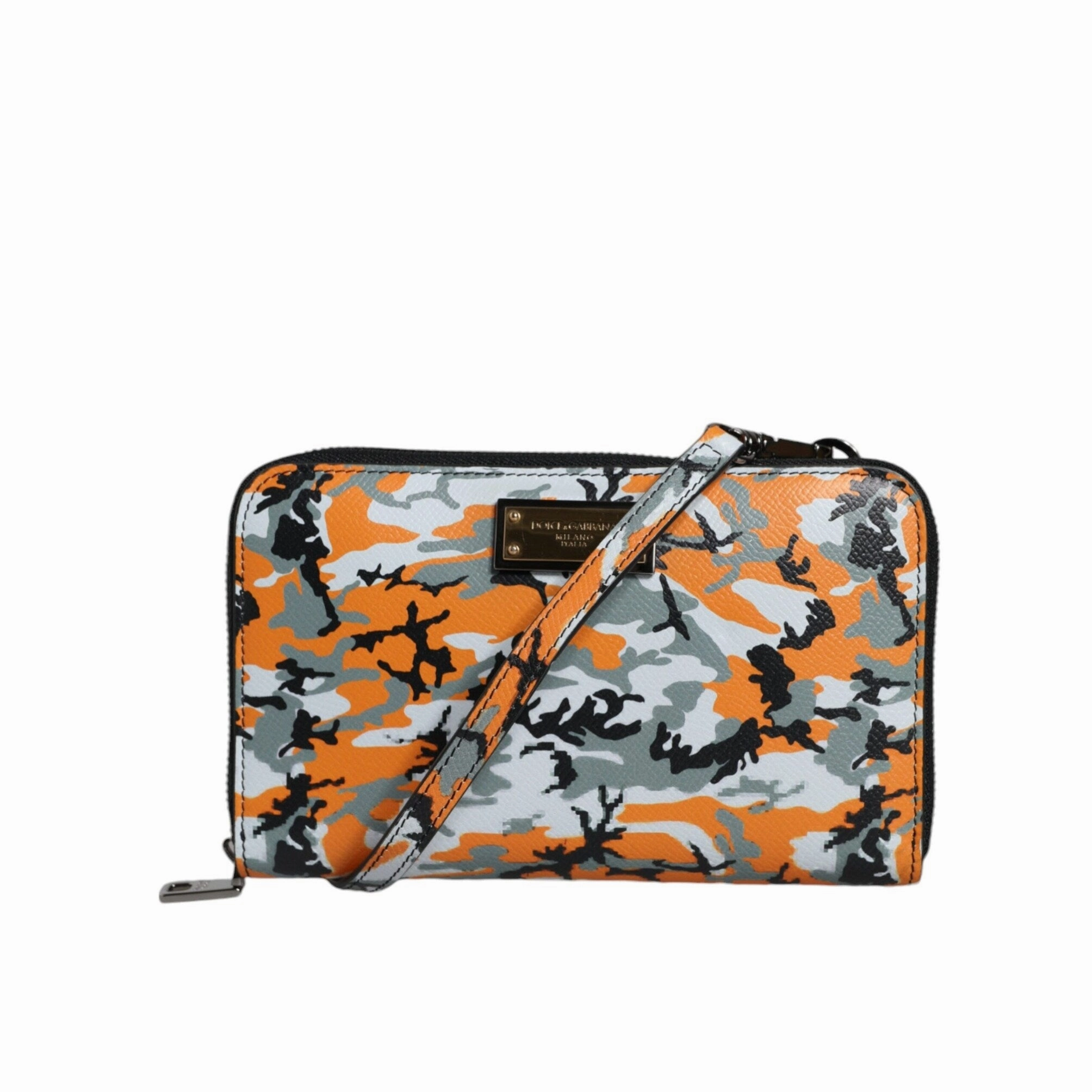 Dolce & Gabbana Multicolor Camouflage Leather Purse Cross Body Women's Bag