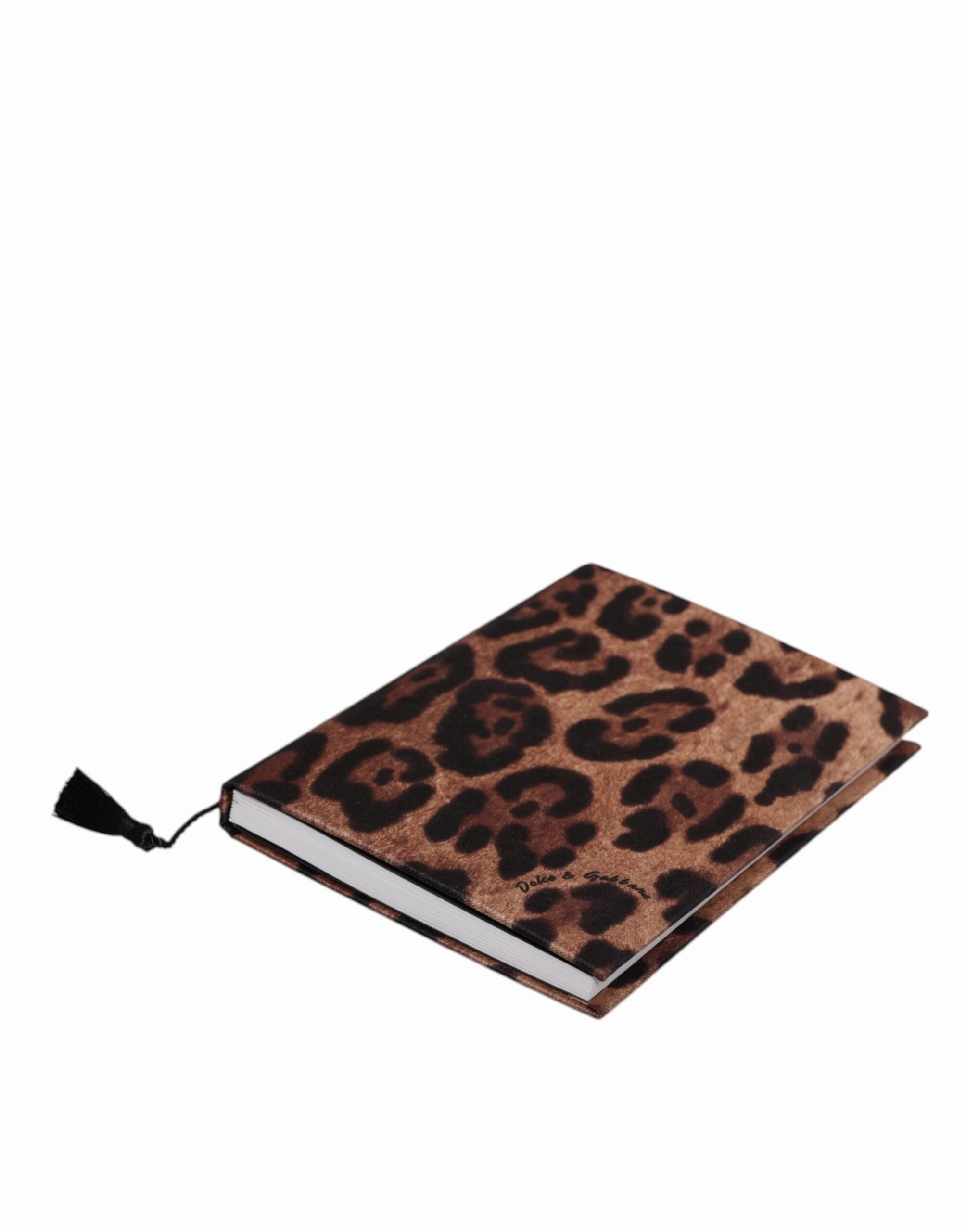 Dolce & Gabbana Polyester Leopard Logo Print Small Women's Notebook