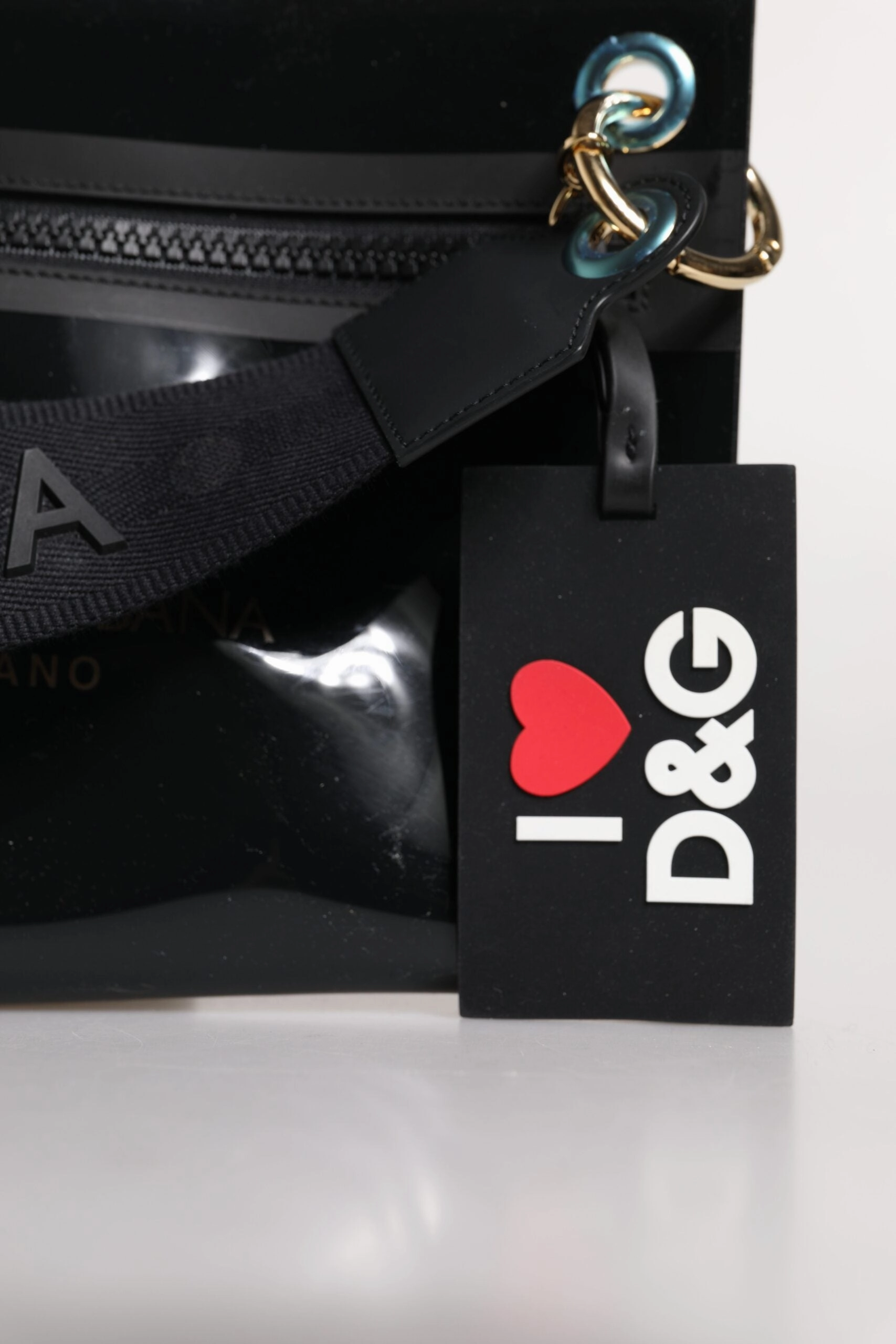Dolce & Gabbana PVC Leather Pouch Shoulder Strap Women's Bag