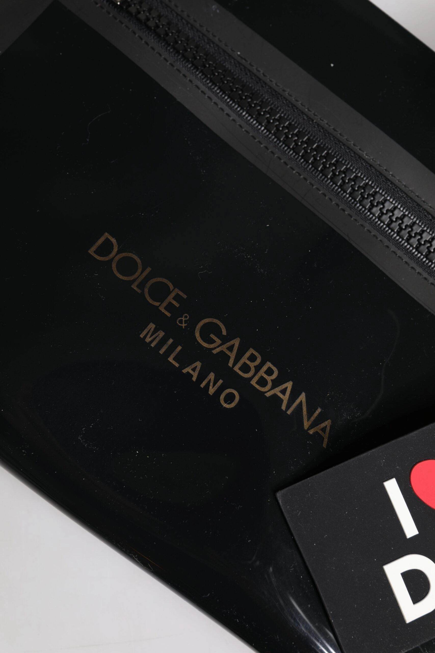 Dolce & Gabbana PVC Leather Pouch Shoulder Strap Women's Bag
