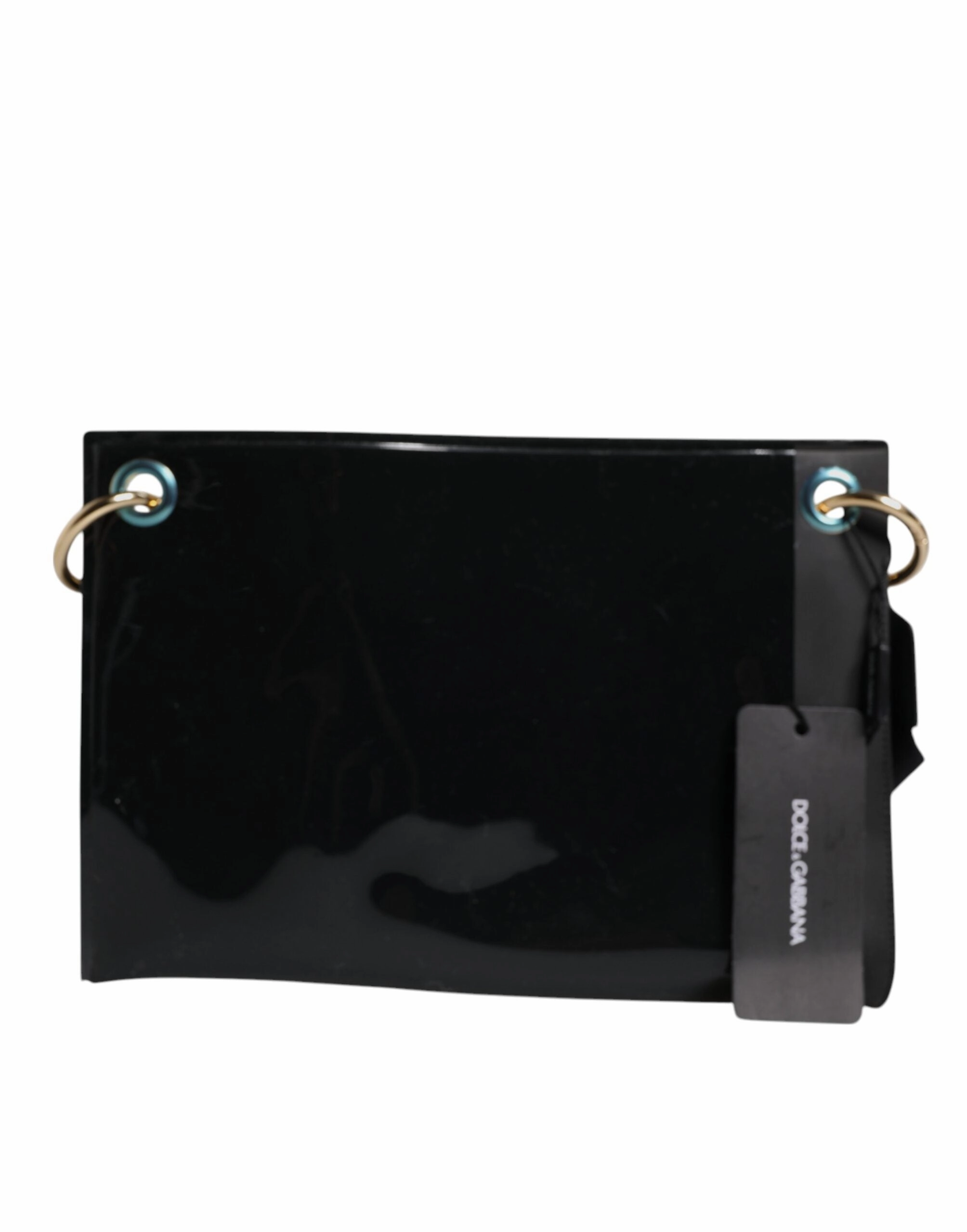 Dolce & Gabbana PVC Leather Pouch Shoulder Strap Women's Bag