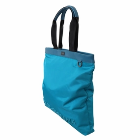 Dolce & Gabbana Sapphire Blue Nylon Tote Bag with Logo Women's Detail