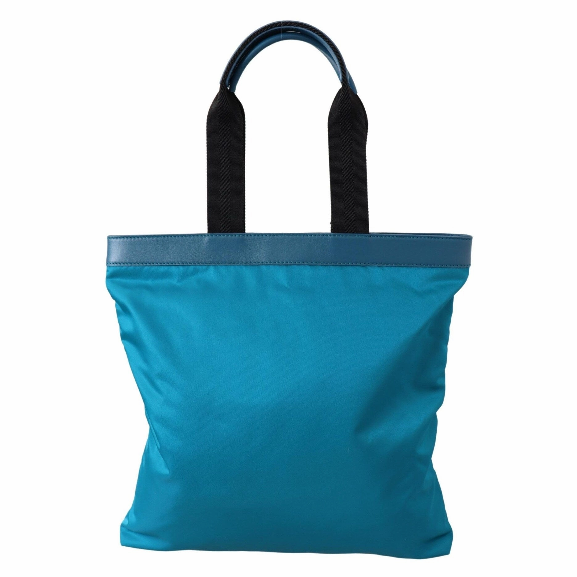 Dolce & Gabbana Sapphire Blue Nylon Tote Bag with Logo Women's Detail