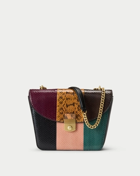 Double Link Patchwork Flap Bag