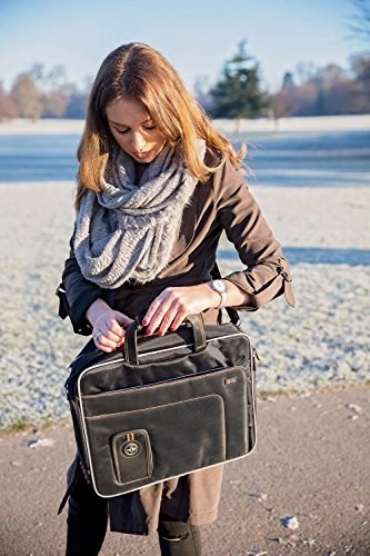 DURAGADGET Lightweight & Tough Protective Laptop Briefcase Carry Case with Multiple Compartments