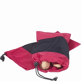 eBags Shoe Sleeves with Drawstring - For Travel - Set of 2 - (Raspberry)