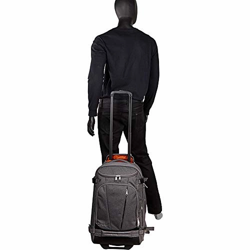 eBags TLS Mother Lode Rolling Weekender 22" Travel Backpack with Wheels - Carry-On - (Brushed Indigo)