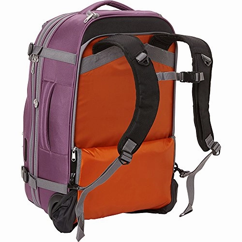 eBags TLS Mother Lode Rolling Weekender 22" Travel Backpack with Wheels - Carry-On - (Heathered Graphite)