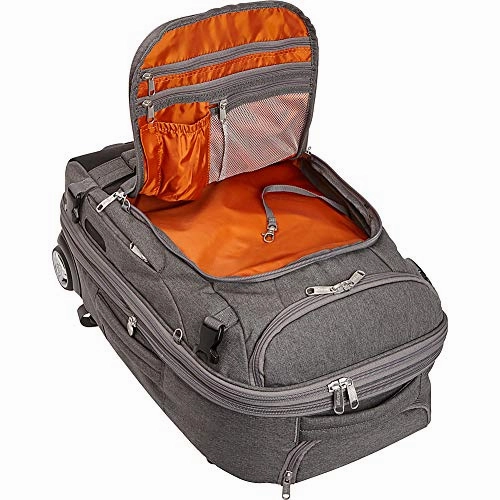 eBags TLS Mother Lode Rolling Weekender 22" Travel Backpack with Wheels - Carry-On - (Heathered Graphite)
