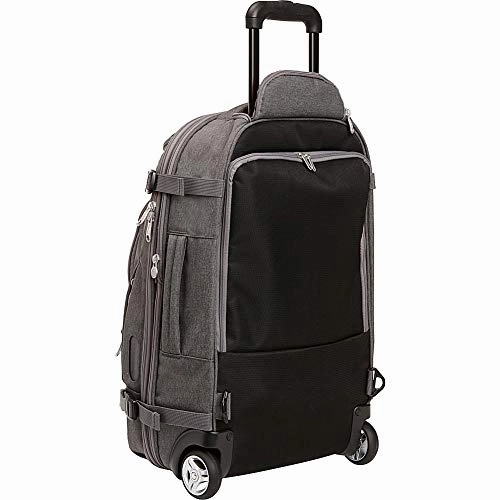 eBags TLS Mother Lode Rolling Weekender 22" Travel Backpack with Wheels - Carry-On - (Heathered Graphite)