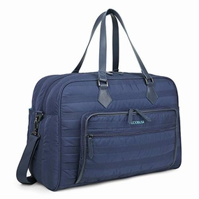 ECOSUSI Weekender Bag Travel Duffle Bag Overnight Bag Carry-on with Trolley Sleeve Fit up to 15.6