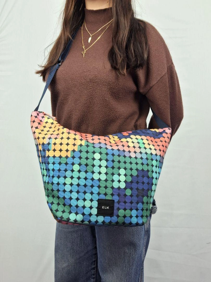 Elk Colourful Geometric Crossbody Bag
