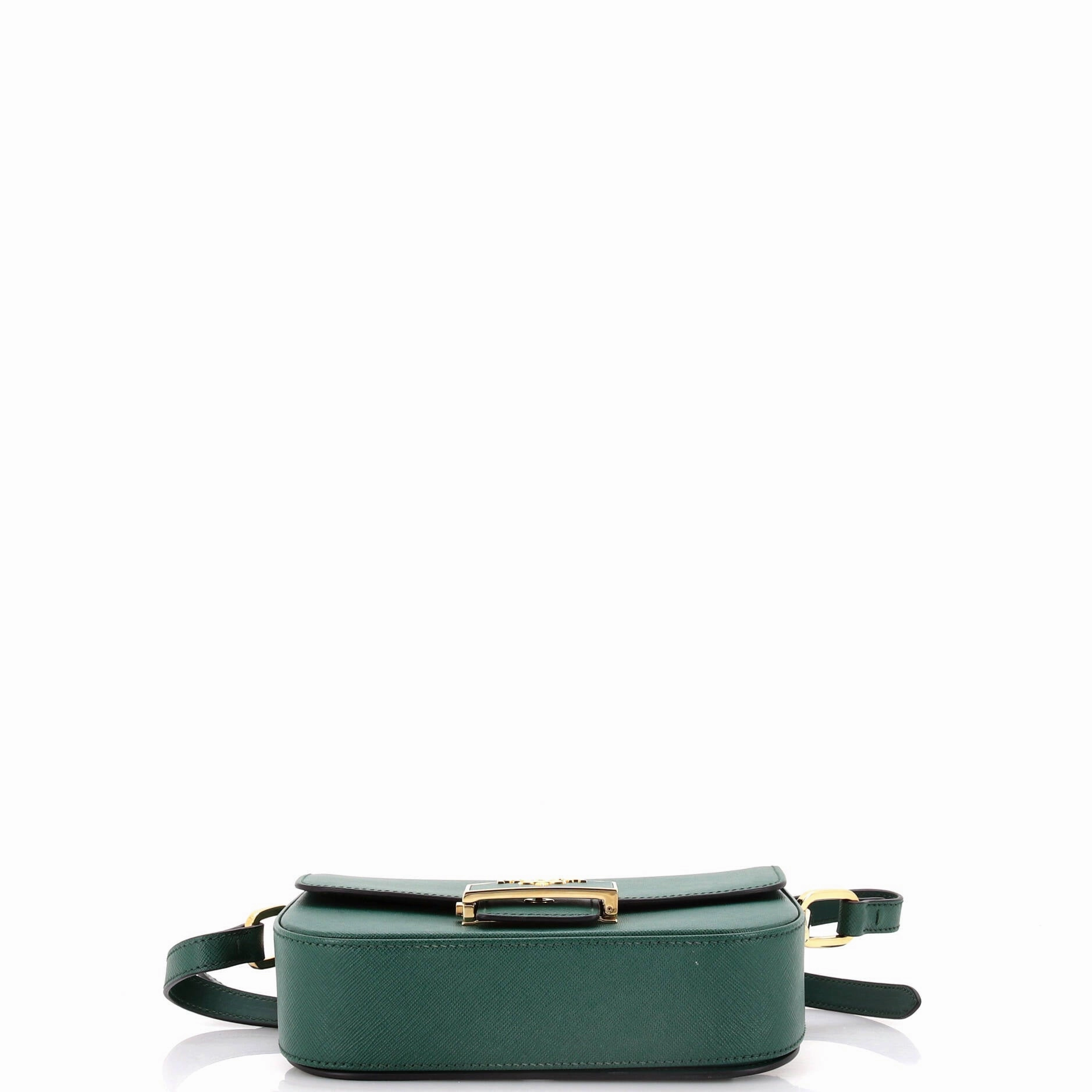 Embleme Flap Bag Saffiano Leather Small