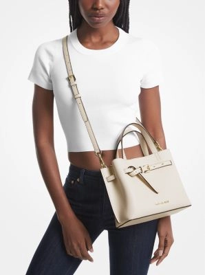Emilia Small Pebbled Leather Satchel