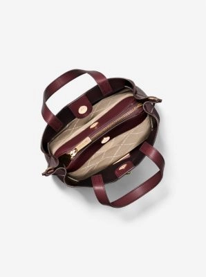 Emilia Small Pebbled Leather Satchel