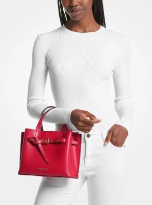 Emilia Small Pebbled Leather Satchel