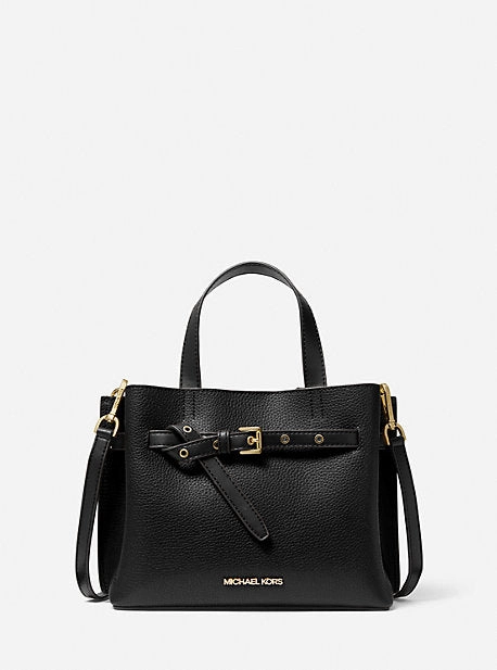 Emilia Small Pebbled Leather Satchel