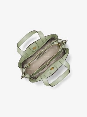 Emilia Small Pebbled Leather Satchel