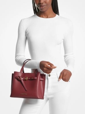 Emilia Small Pebbled Leather Satchel
