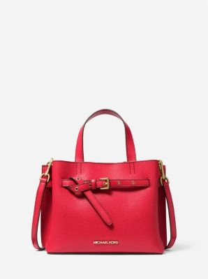 Emilia Small Pebbled Leather Satchel