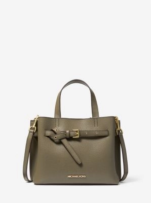 Emilia Small Pebbled Leather Satchel