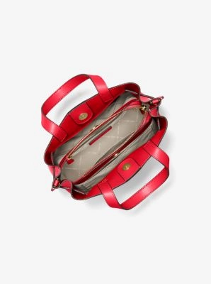 Emilia Small Pebbled Leather Satchel