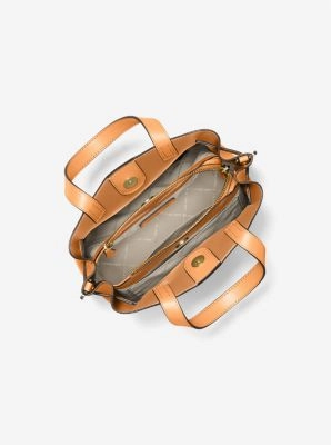 Emilia Small Pebbled Leather Satchel