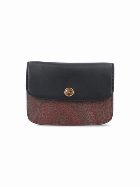 Essential" Paisley Fabric Crossbody Bag