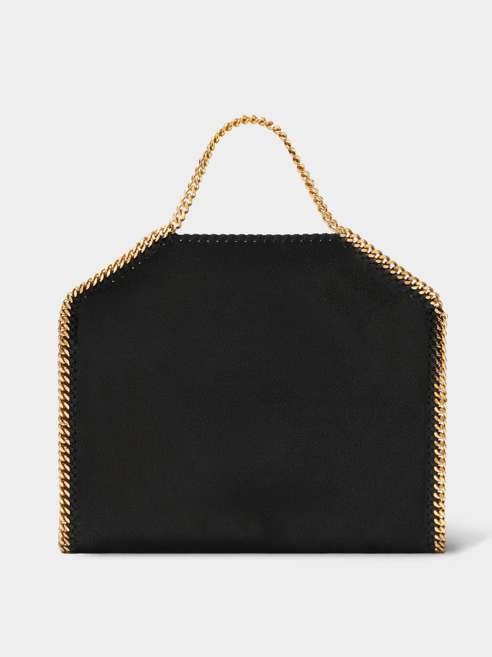 Falabella Fold-Over Black Tote Bag