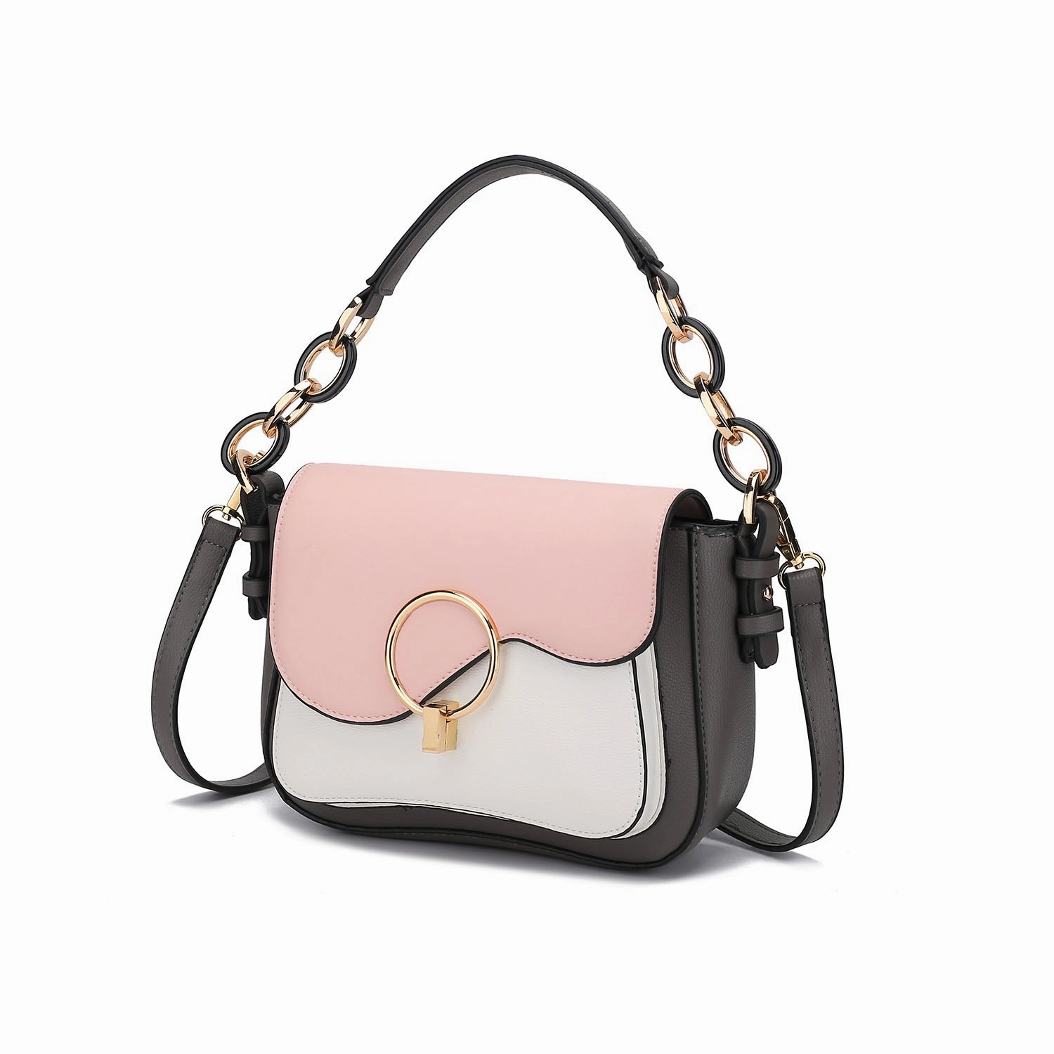 Fantasia Solid Crossbody Shoulder Women's Handbag Purse by Mia K.