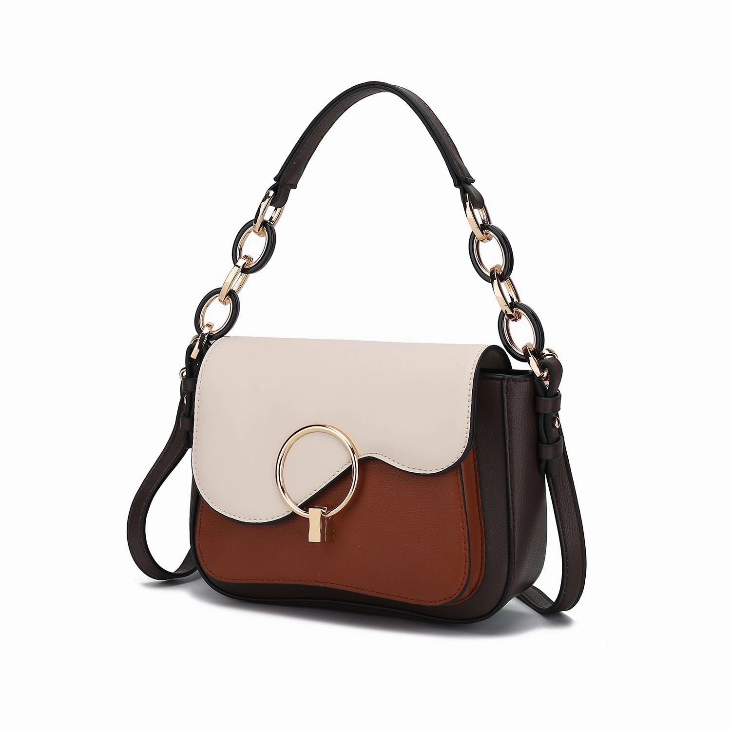 Fantasia Solid Crossbody Shoulder Women's Handbag Purse by Mia K.