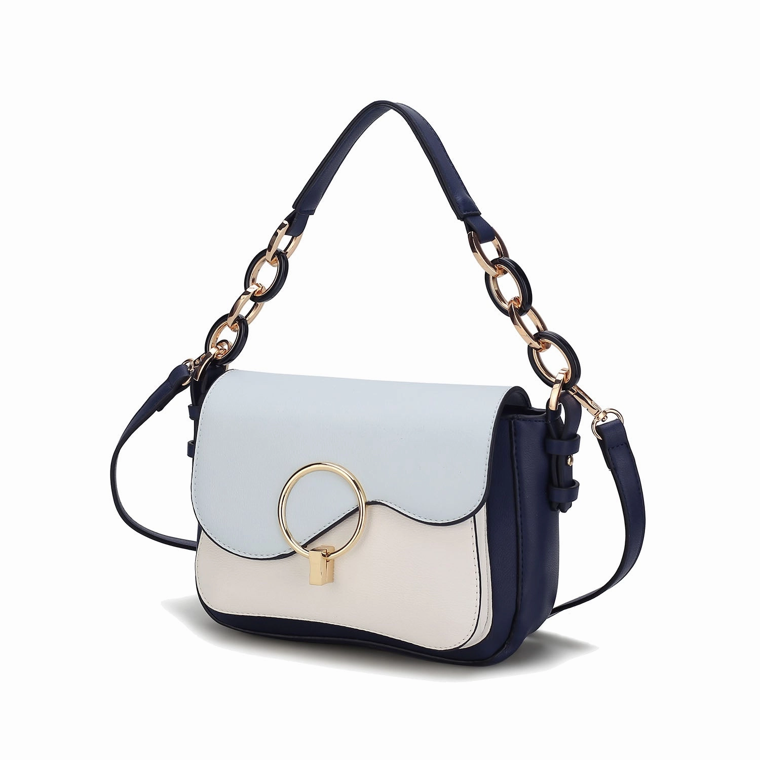 Fantasia Solid Crossbody Shoulder Women's Handbag Purse by Mia K.