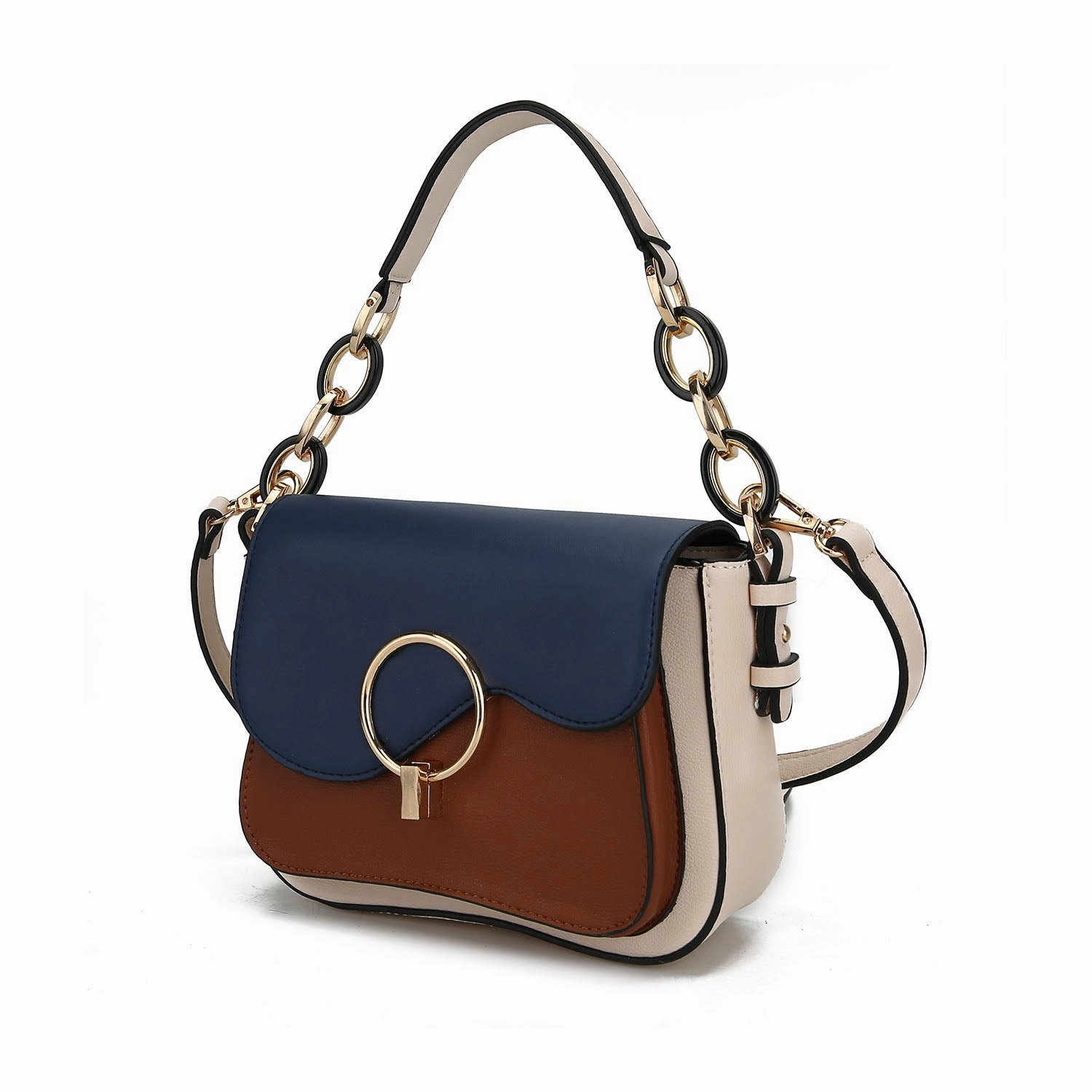 Fantasia Solid Crossbody Shoulder Women's Handbag Purse by Mia K.