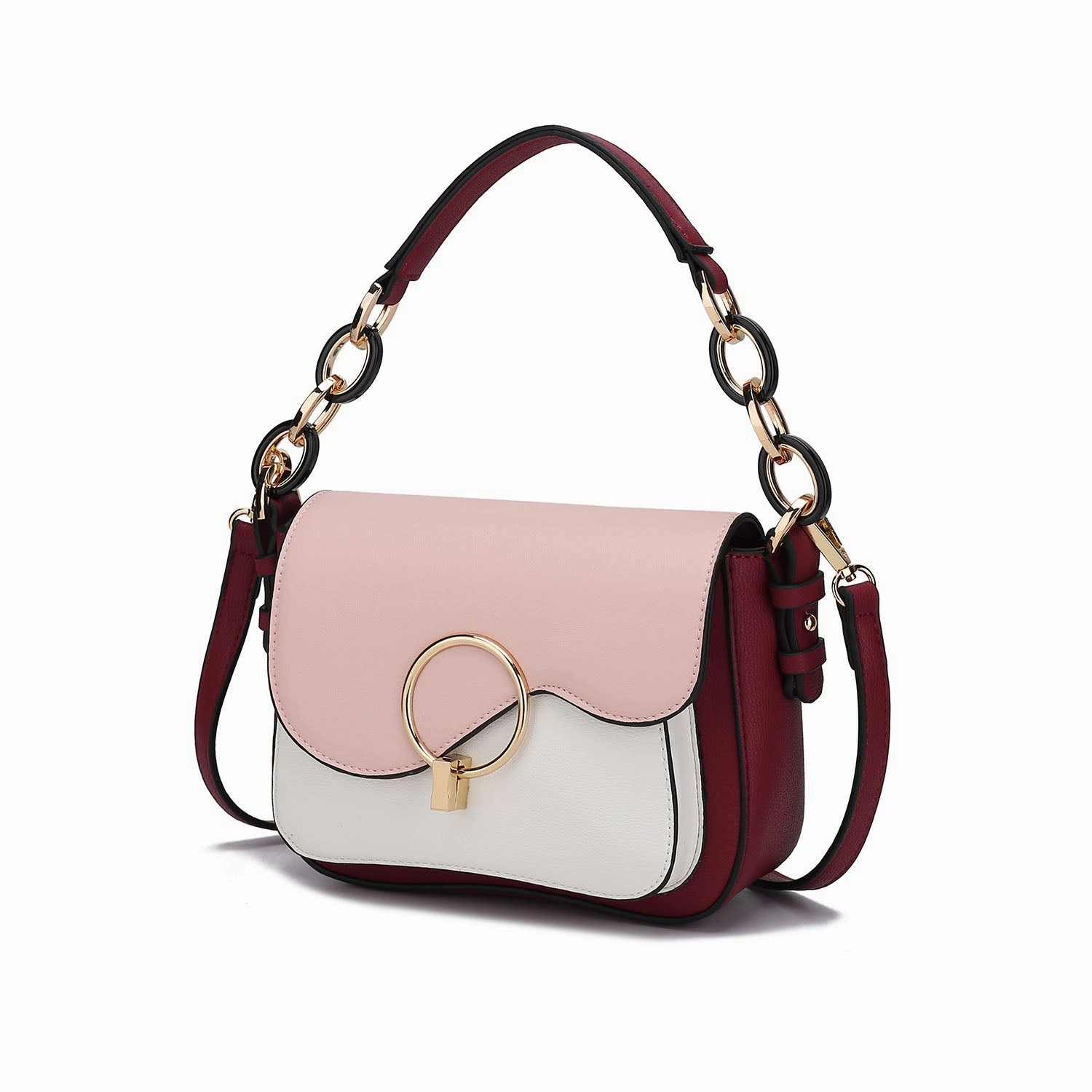 Fantasia Solid Crossbody Shoulder Women's Handbag Purse by Mia K.