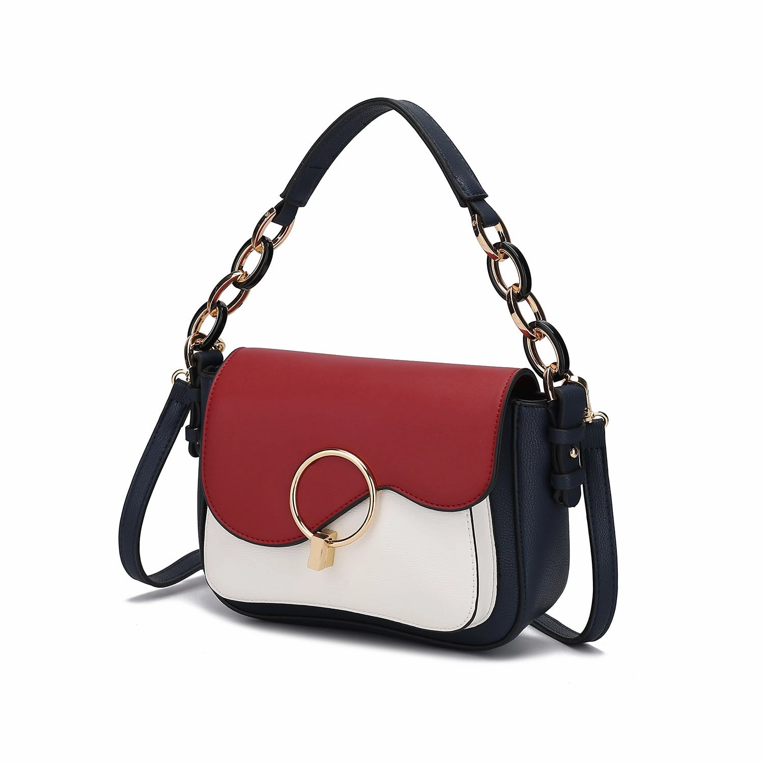 Fantasia Solid Crossbody Shoulder Women's Handbag Purse by Mia K.