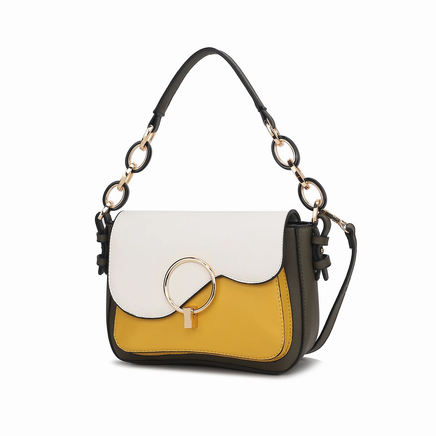 Fantasia Solid Crossbody Shoulder Women's Handbag Purse by Mia K.