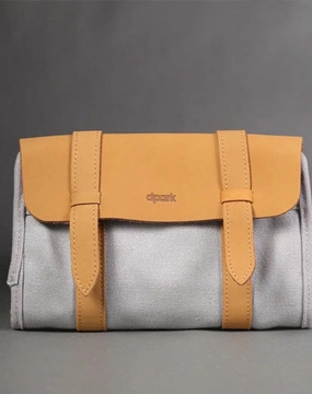 Fashion Canvas Men's Twofold Multi-Function Digital Storage Bag Mobile Phone Clutch For Men