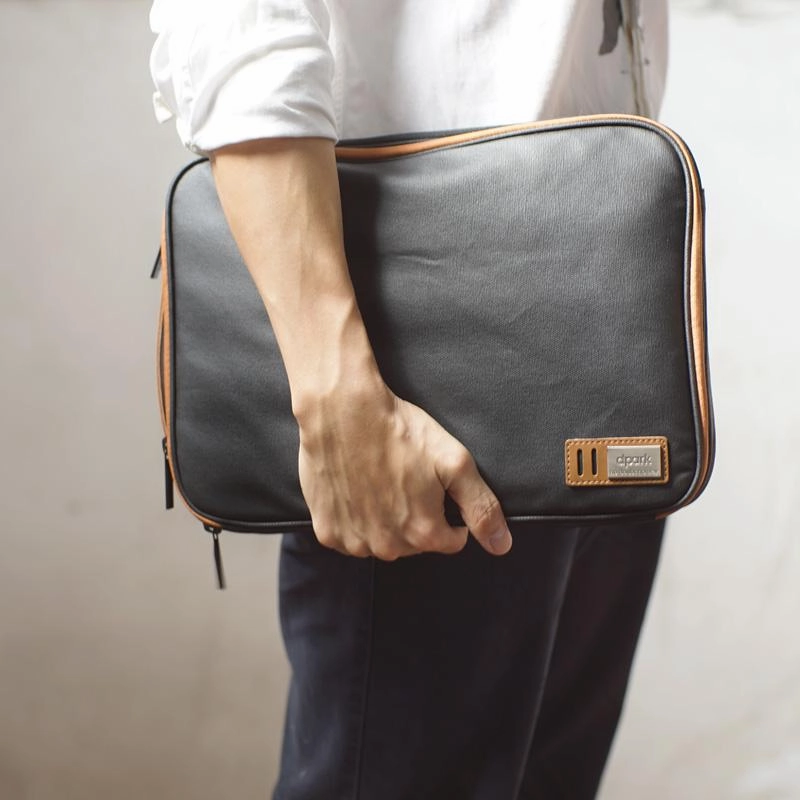 Fashion Canvas PVC Men's 13.3" Apple Macbook Air Laptop Clutch Laptop Case For Men