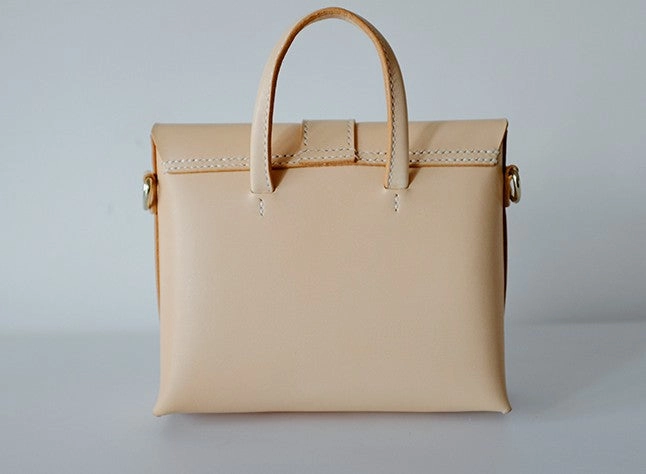 Fashion Leather Beige Womens Handbag Shoulder Bag Crossbody Purse for Women