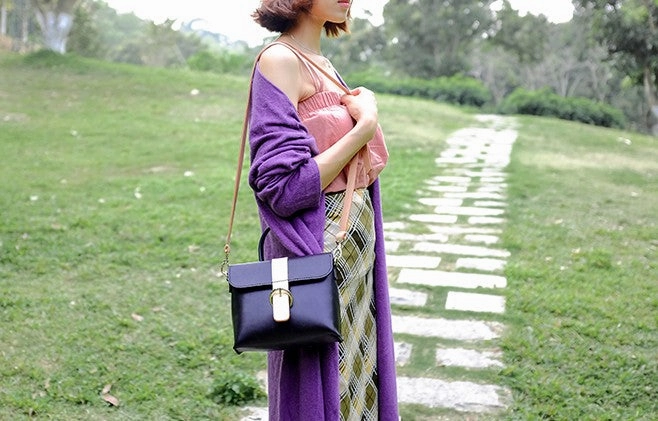 Fashion Leather Beige Womens Handbag Shoulder Bag Crossbody Purse for Women