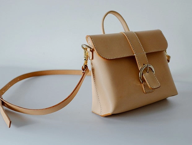 Fashion Leather Beige Womens Handbag Shoulder Bag Crossbody Purse for Women