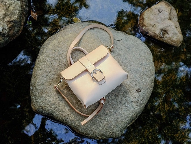 Fashion Leather Beige Womens Handbag Shoulder Bag Crossbody Purse for Women